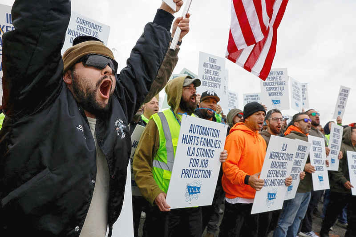 US dockworkers strike, halting half the nation's ocean shipping 